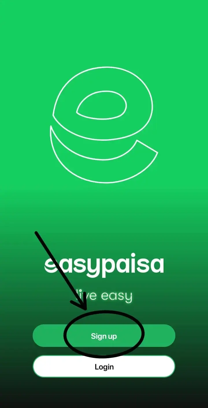Sign-up to easypaisa App