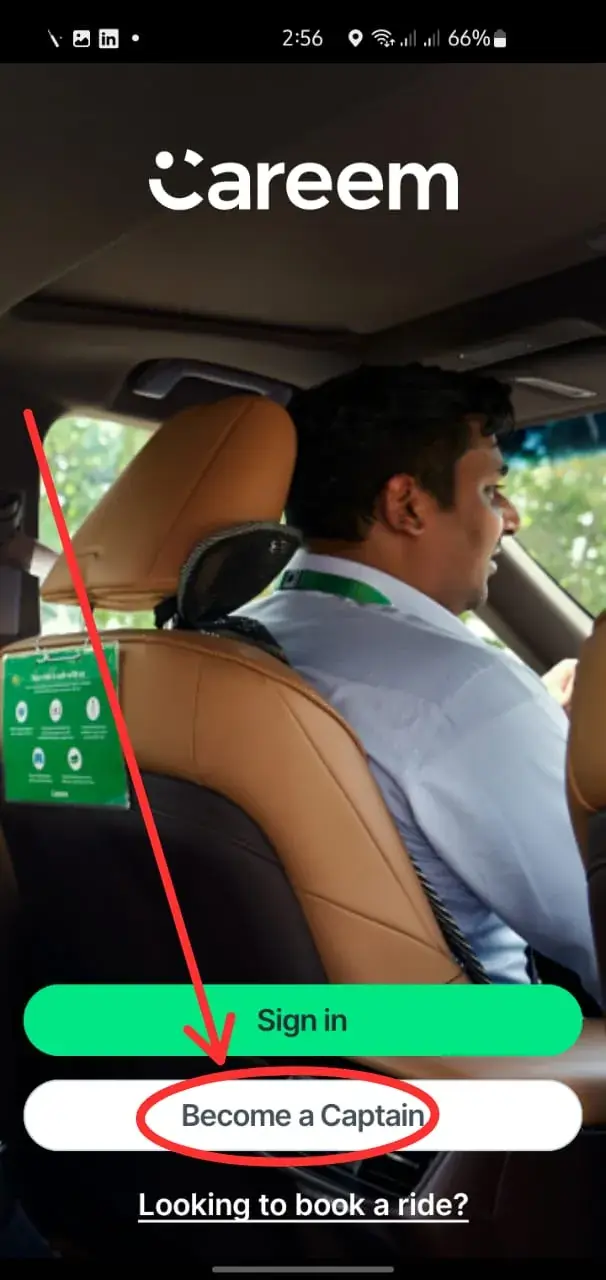 Sign up as Careem Captain on Careem Captain App