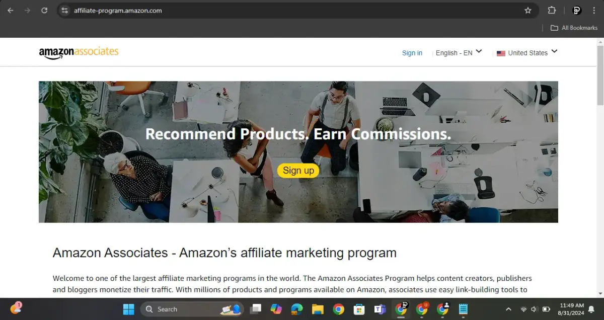 Amazon Affiliate Program