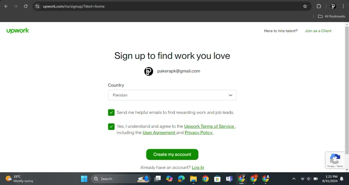 Confirm Your Country and Agree to Terms