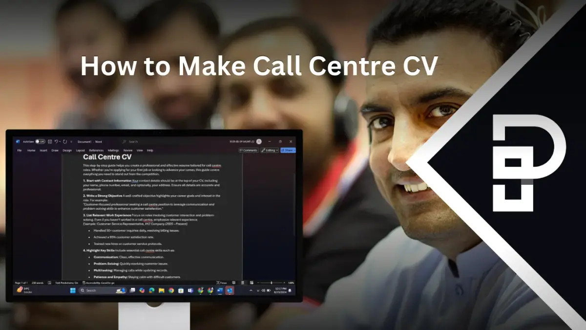 How to Make Call Centre CV