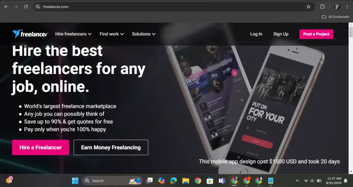 Online Earning Websites in Pakistan - Freelancer.com