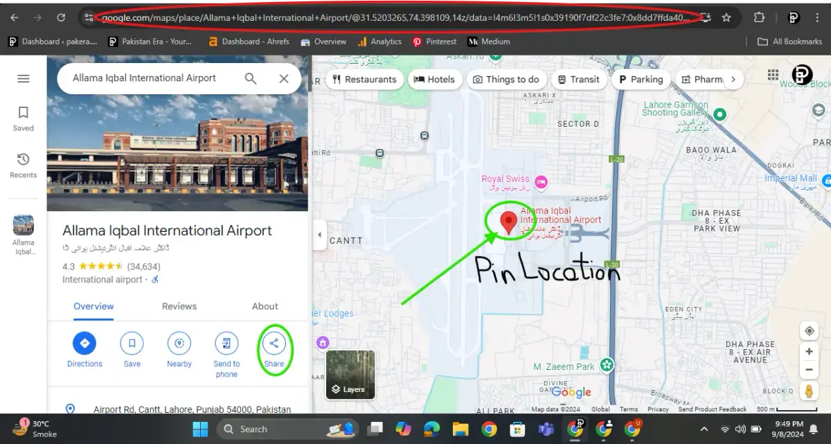 Google Maps location pin for WhatsApp Desktop