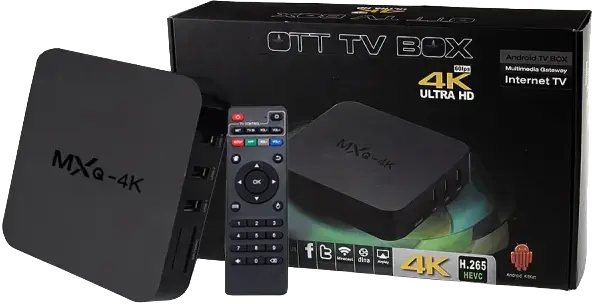 MXQ Android TV 4K Complete Box