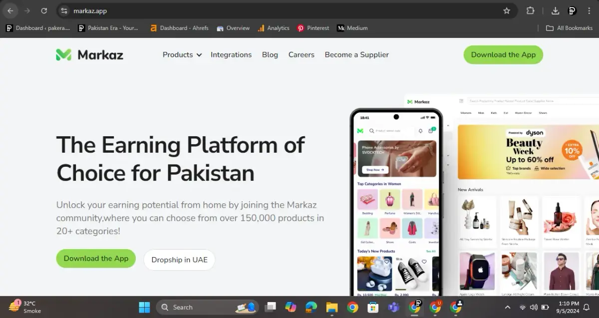 Markaz Dropshipping Site