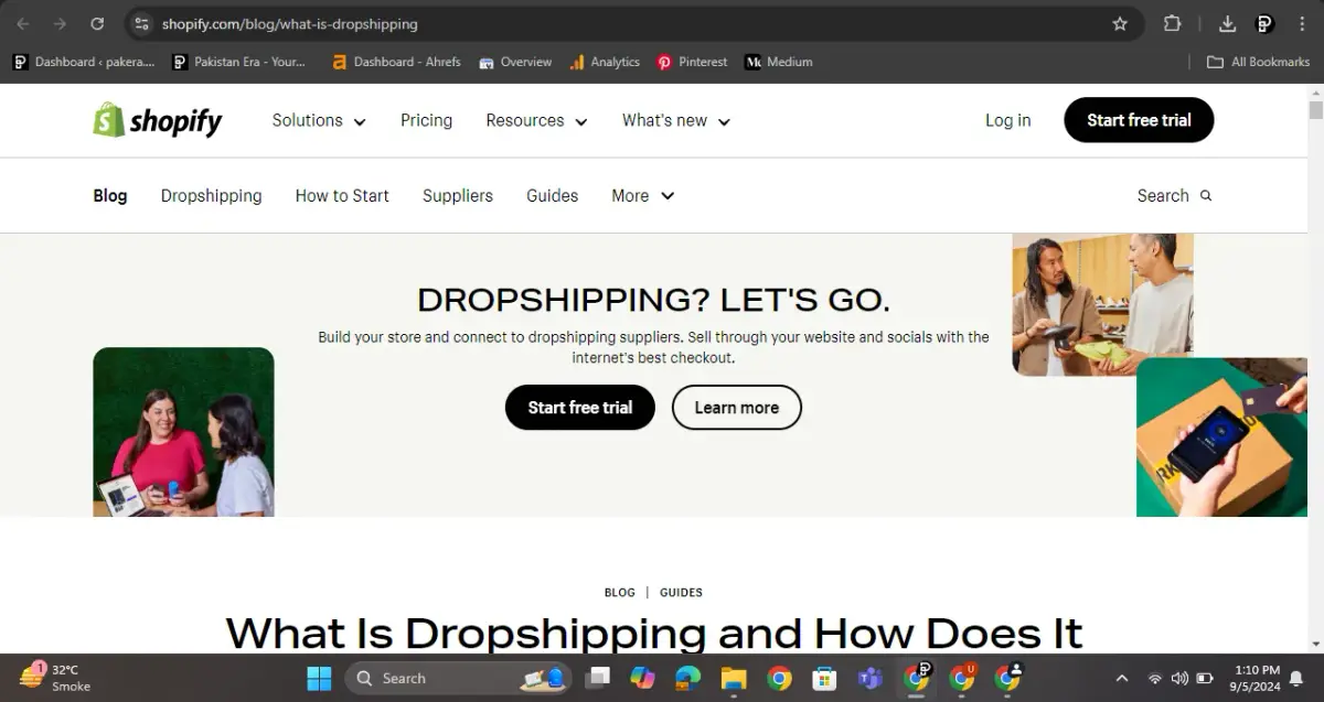 Shopify Dropshipping Site