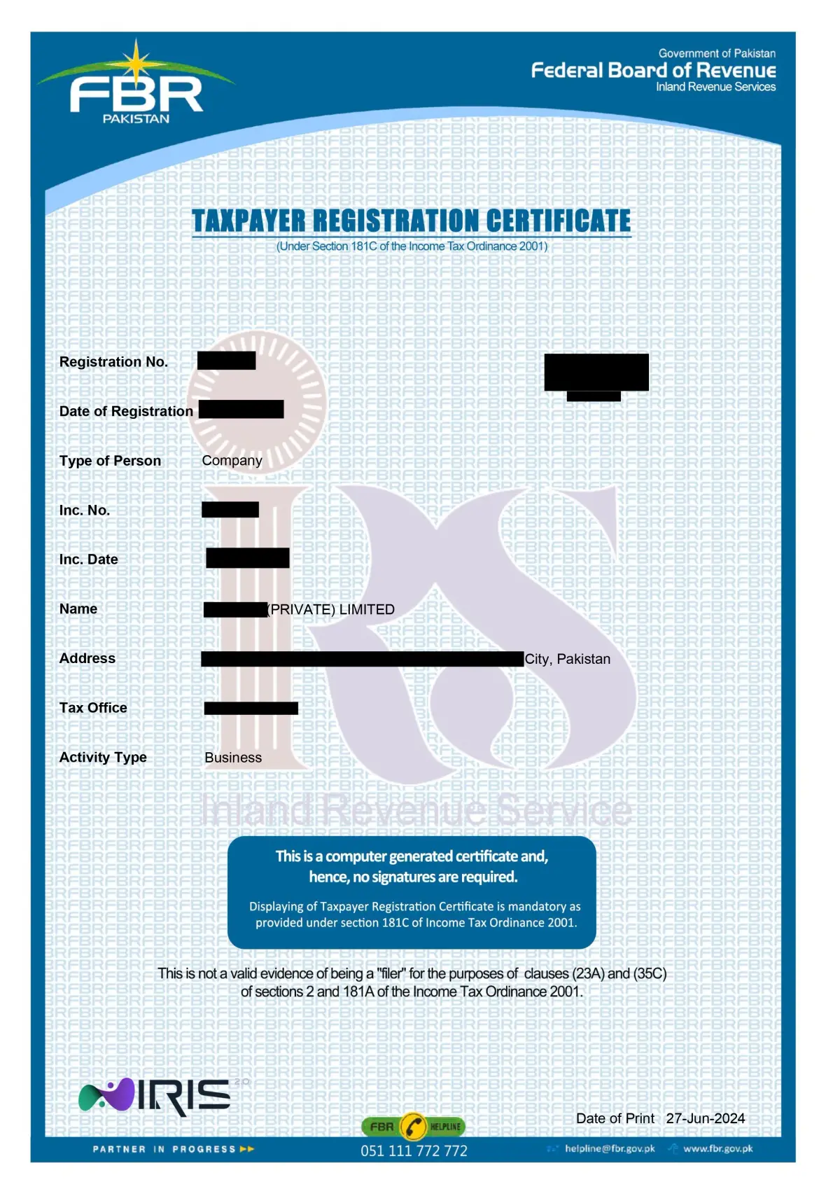 How to Get NTN Certificate