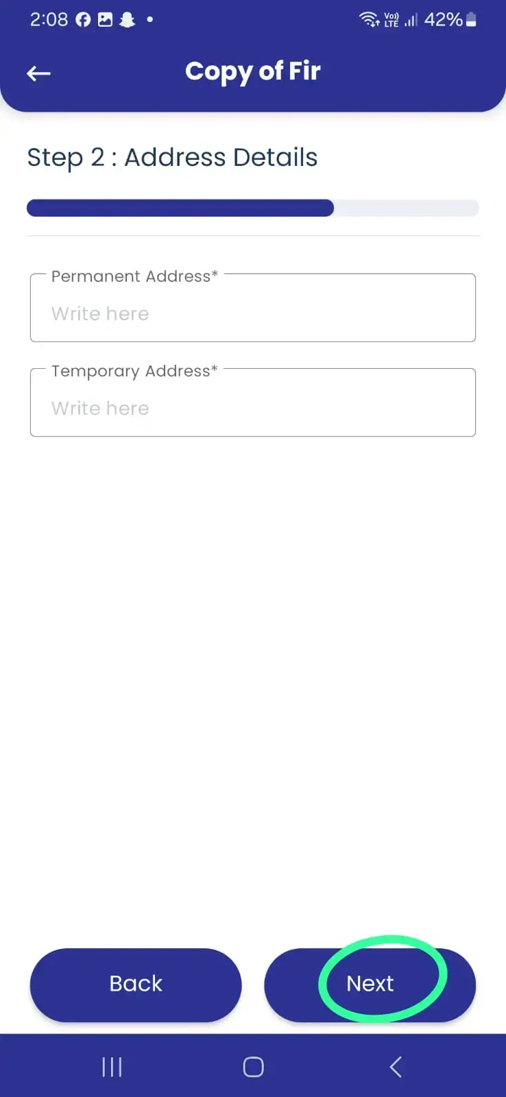 Punjab Police Mobile App - Step 8