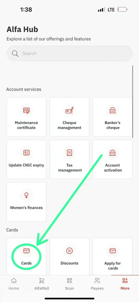 How to Block Your Bank Alfalah ATM Card Using the App - Step 3