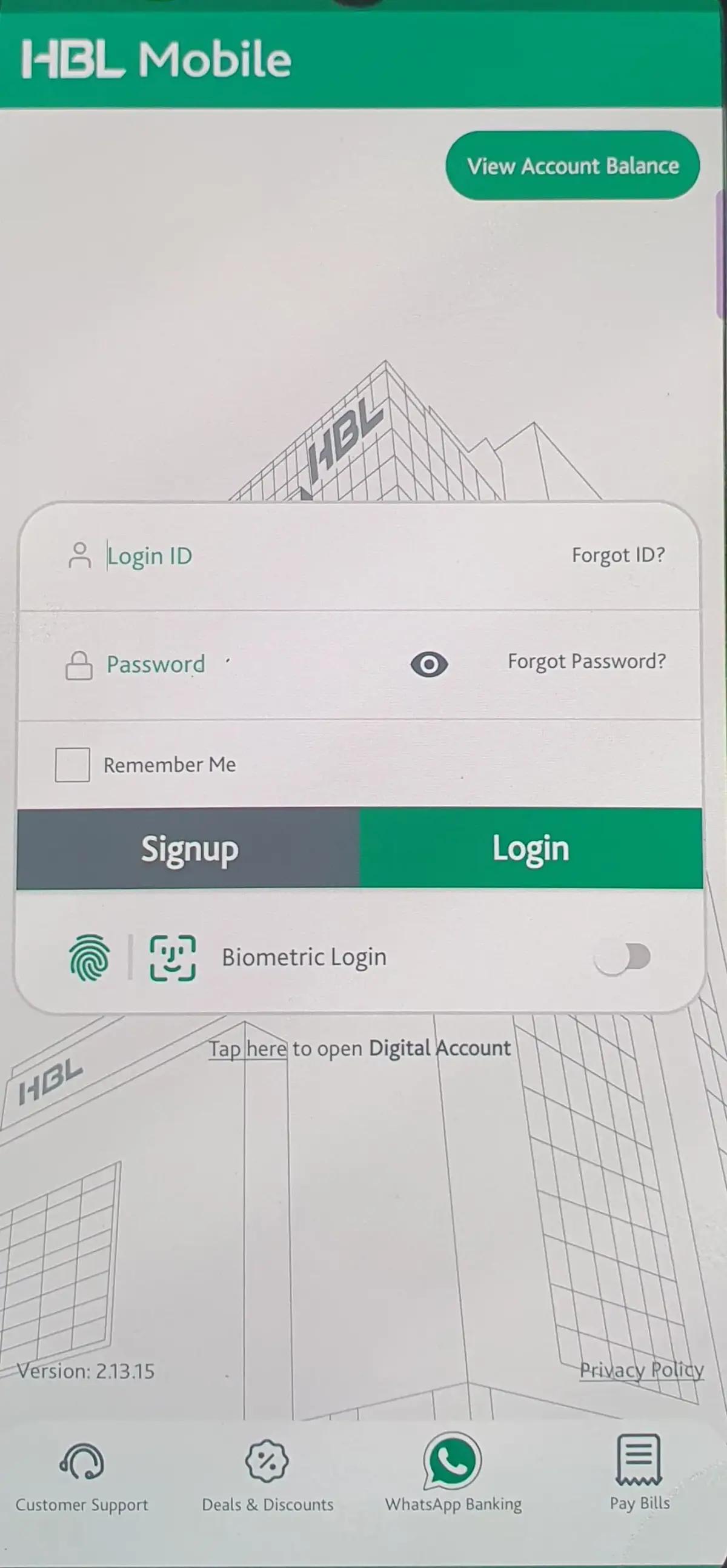 How to Block Your HBL ATM Card Using the App - step 1