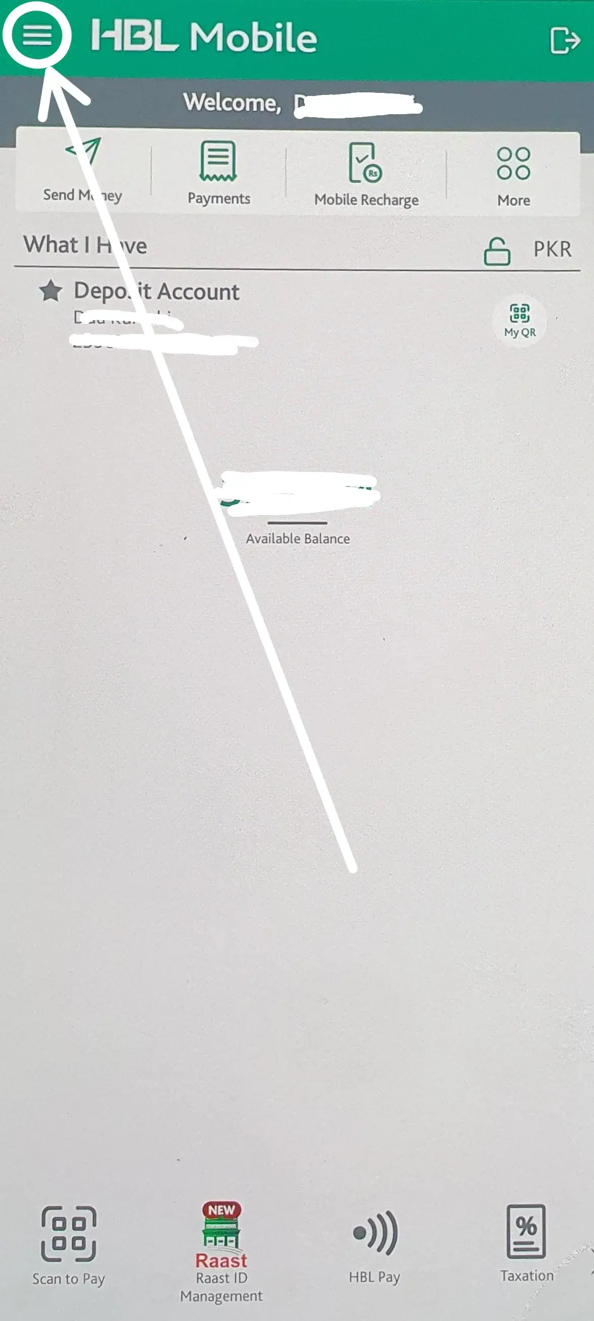 How to Block Your HBL ATM Card Using the App - step 2