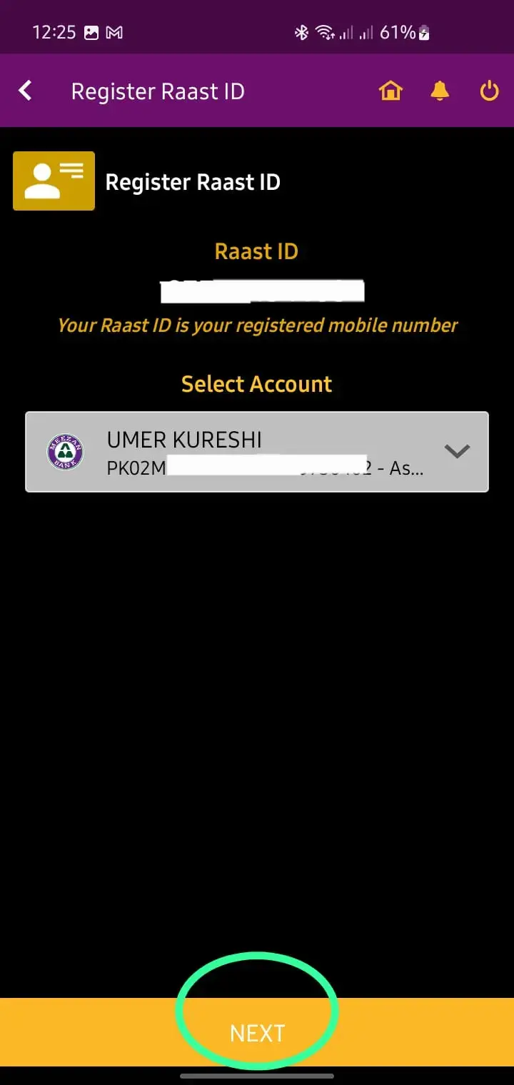 How to Use Raast Payment System - Setting Up Rasst Step 4