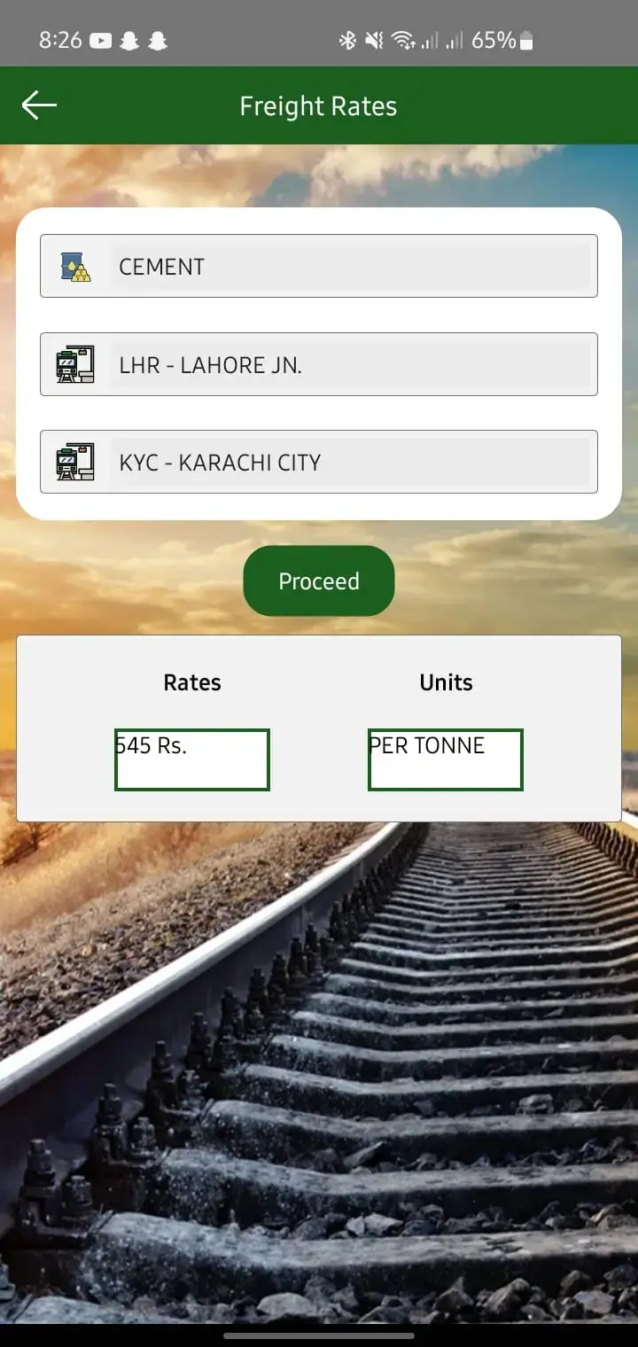 How to Check Freight Rates Pakistan Railway Officail App