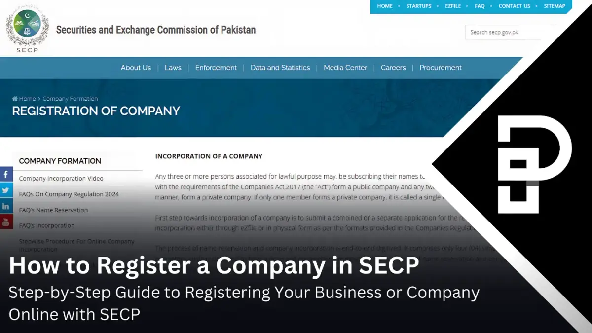 How to Register a Company in SECP - Register your business today
