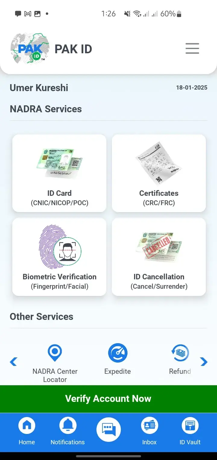 Pak Identity App by Nadra