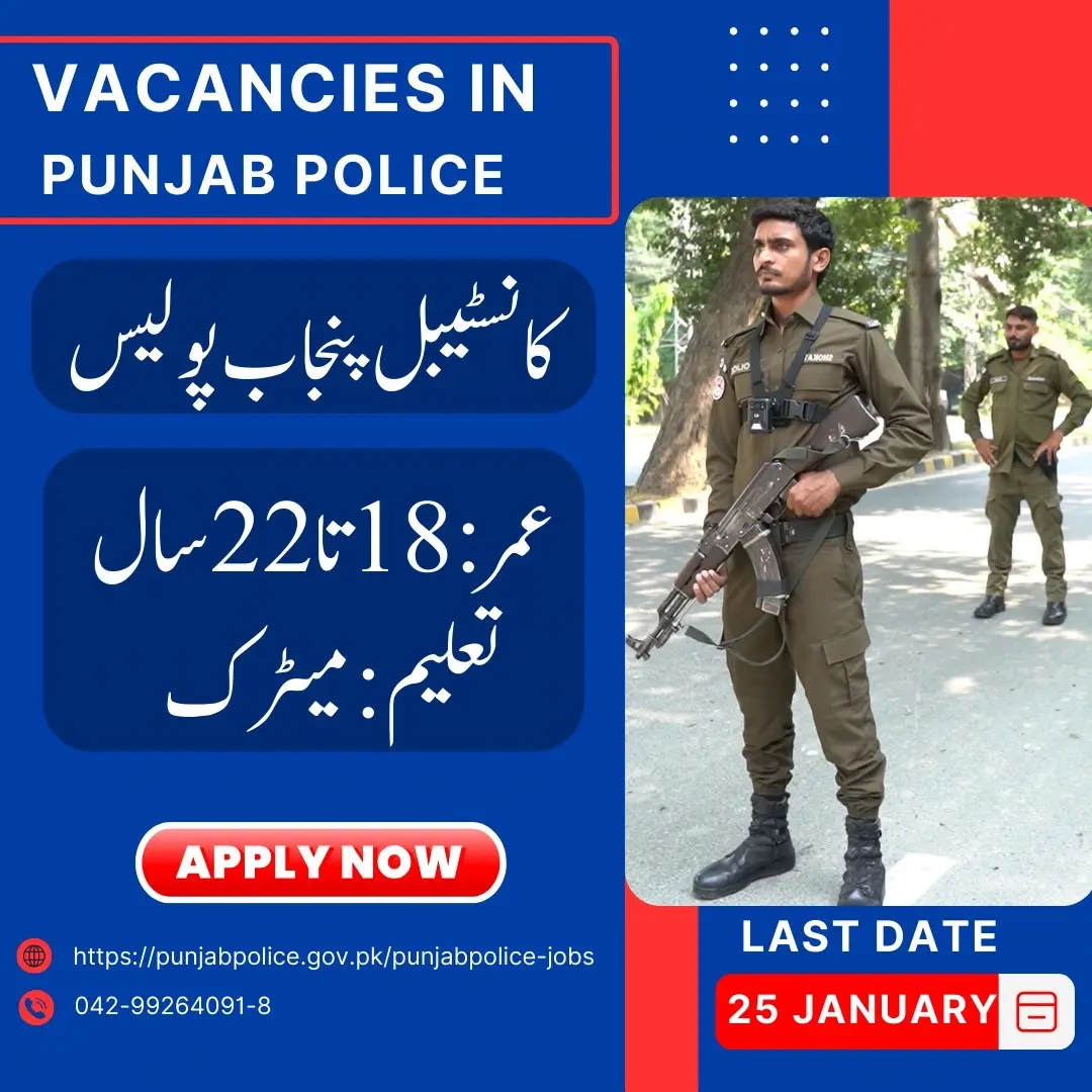 Punjab Police Constable Jobs 2025