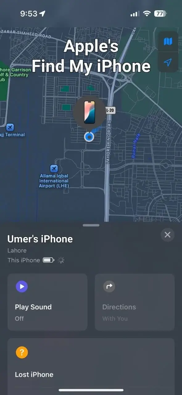 Find my iPhone (iOS) - How to Track a Lost Mobile Phone in Pakistan