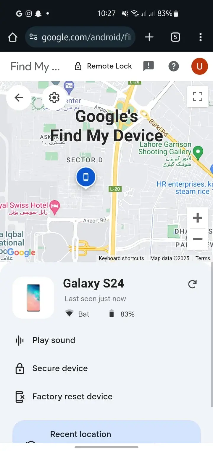 Google Android Find my Device- How to Track a Lost Mobile Phone in Pakistan
