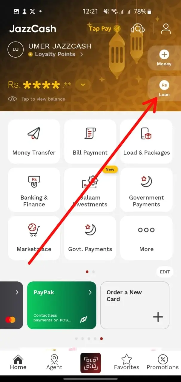 Apply for ReadyCash Loan from JazzCash App
