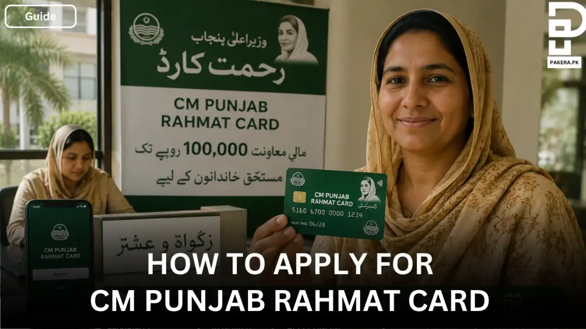 How to Apply for CM Punjab Rahmat Card and Get up to 100,000 PKR