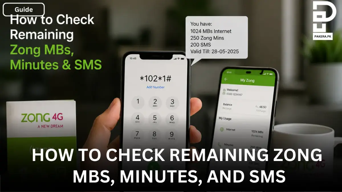 How to Check Remaining Zong MBs, Minutes, and SMS