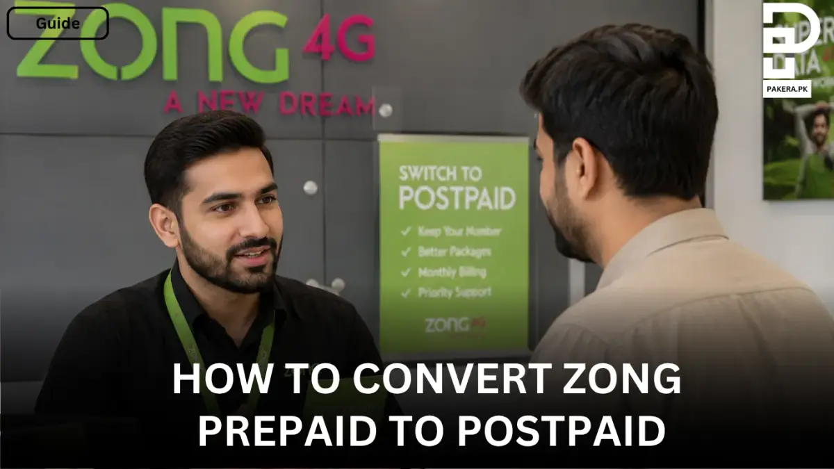 How to Convert Zong Prepaid to Postpaid