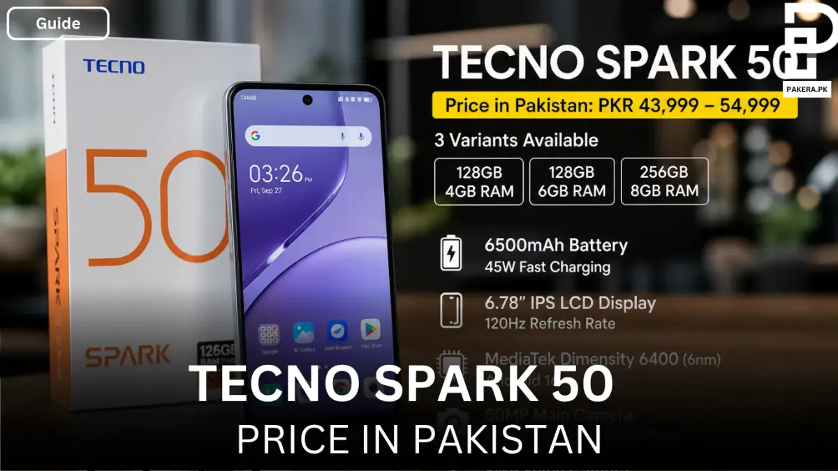 Tecno Spark 50 Price in Pakistan