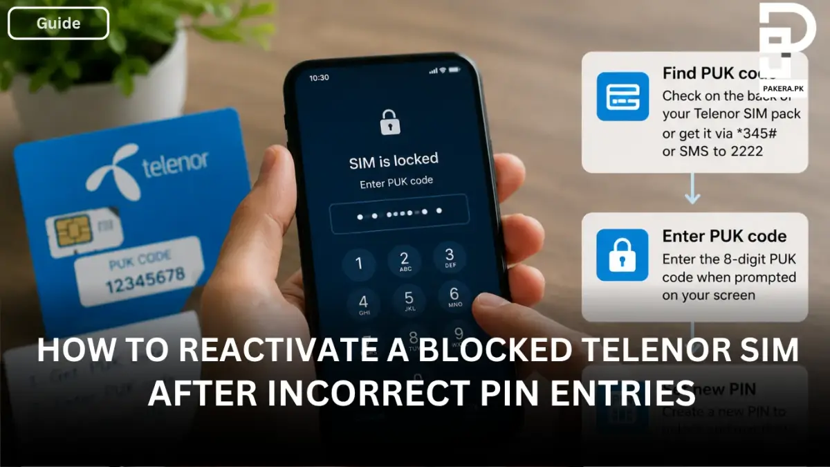 How to Reactivate a Blocked Telenor SIM After Incorrect PIN Entries