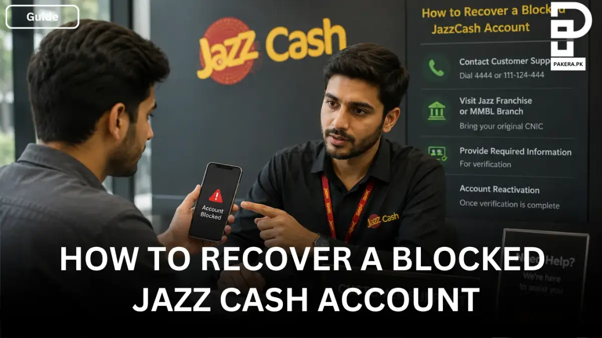 How to Recover a Blocked Jazz Cash Account