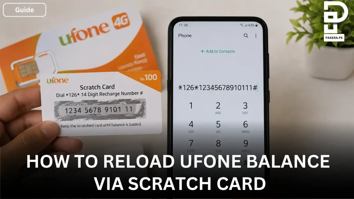 How to Reload Ufone Balance via Scratch Card