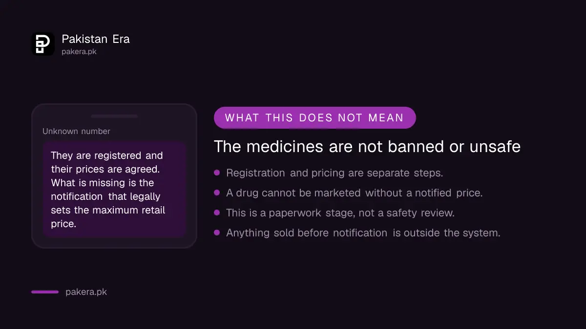 The medicines are not banned or under safety review