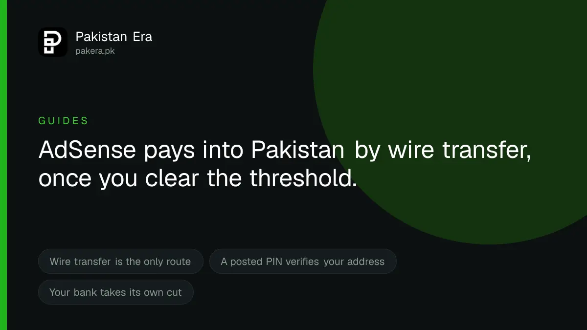How to get paid by Google AdSense in Pakistan
