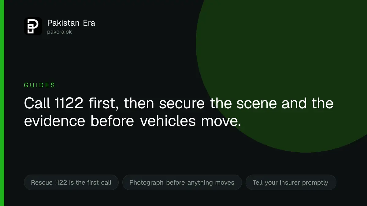 What to do after a road accident in Pakistan