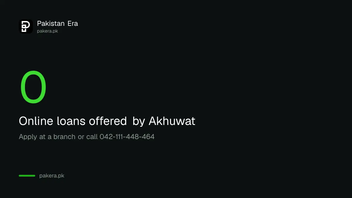 Akhuwat says it offers no online loans and takes applications only at a branch or by phone