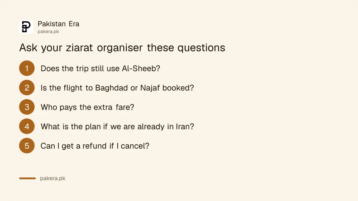 Five questions to ask your ziarat group organiser after the Al-Sheeb border closure