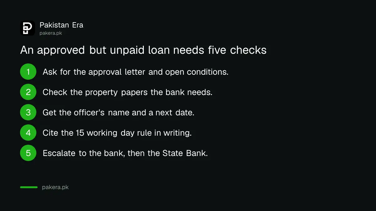 Five steps to take when an Apna Ghar loan is approved but not yet disbursed