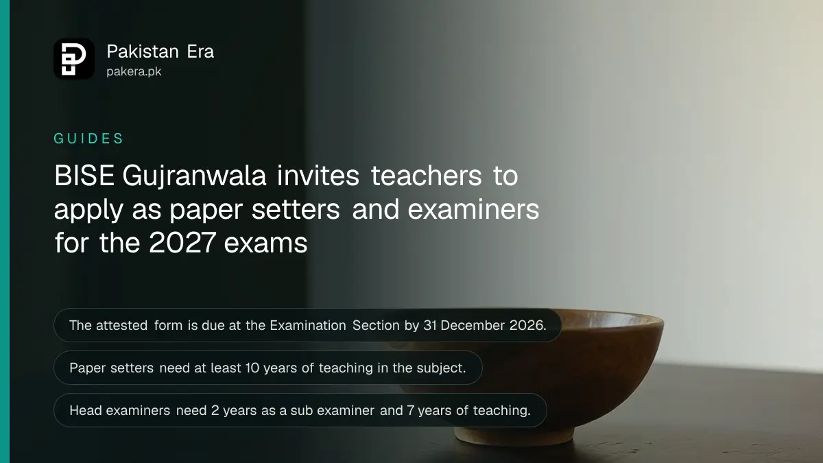 A wooden bowl on a dark wooden table, for an article on bise gujranwala paper setter examiner apply
