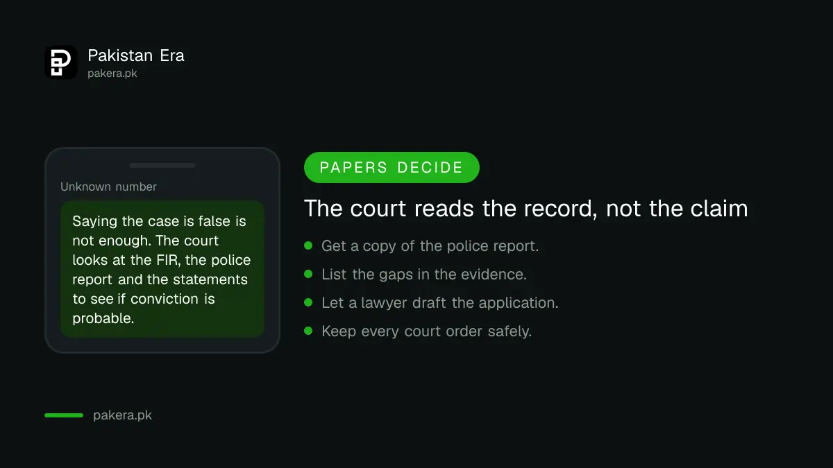 The test a court applies to an application for early acquittal