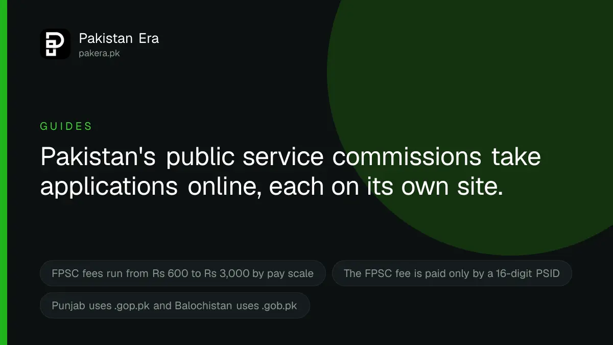 How to apply for government jobs online in Pakistan