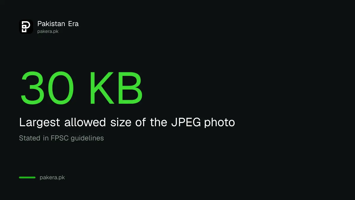 Maximum size of the FPSC application photo is 30 KB