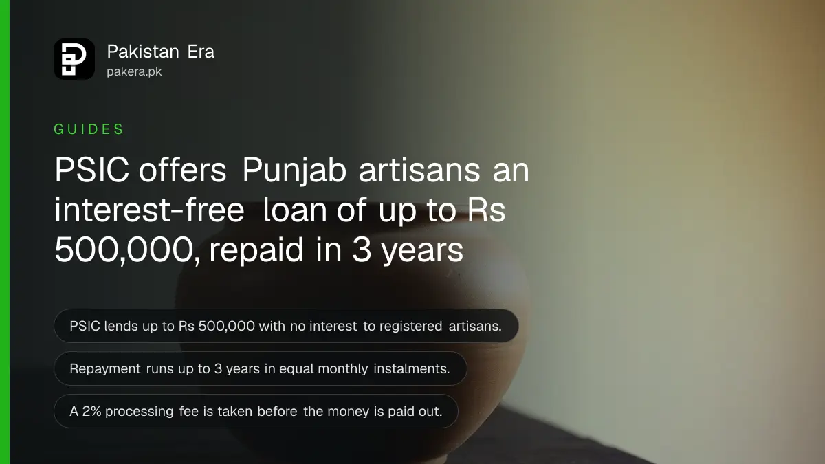 A plain clay pot on a dark wooden table, for an article on the PSIC artisan loan in Punjab
