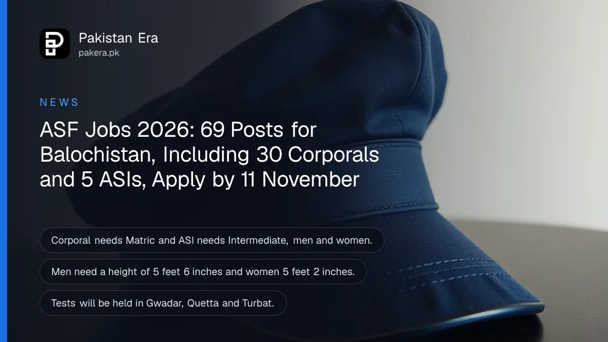 A plain dark blue peaked cap on a wooden table, for ASF jobs in 2026