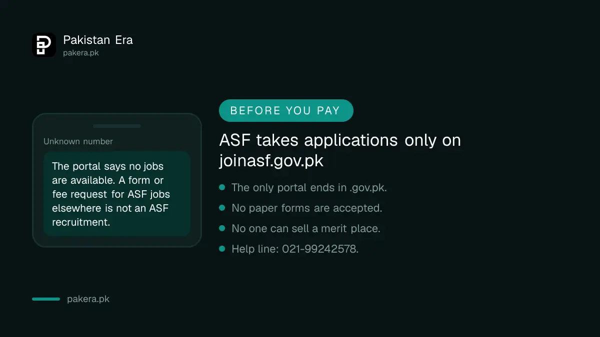 Warning signs of fake ASF job adverts and fee demands