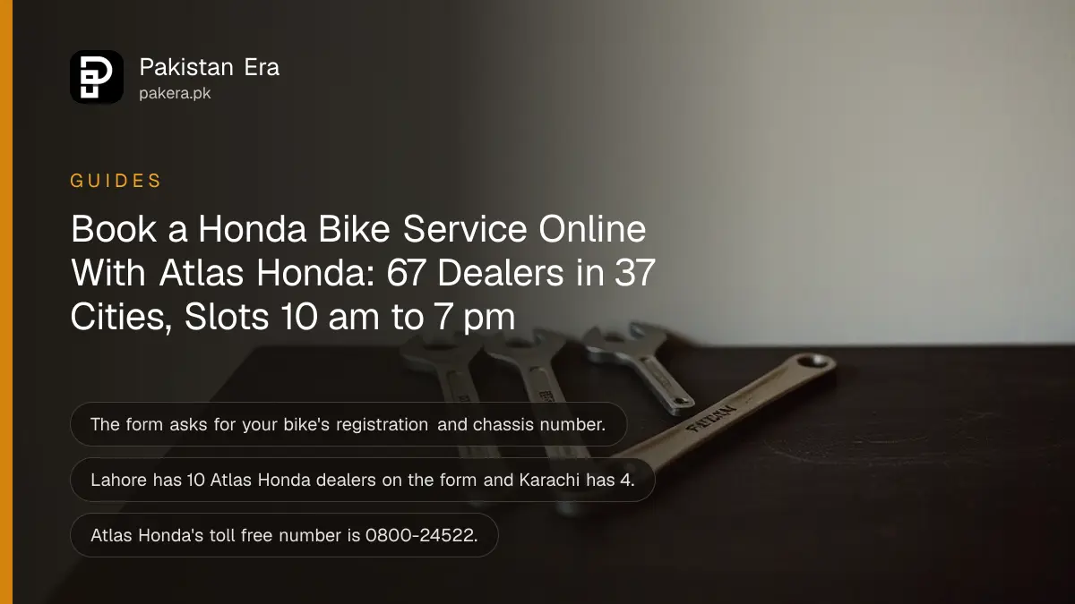 Steel spanners on a workbench, for booking an Atlas Honda bike service