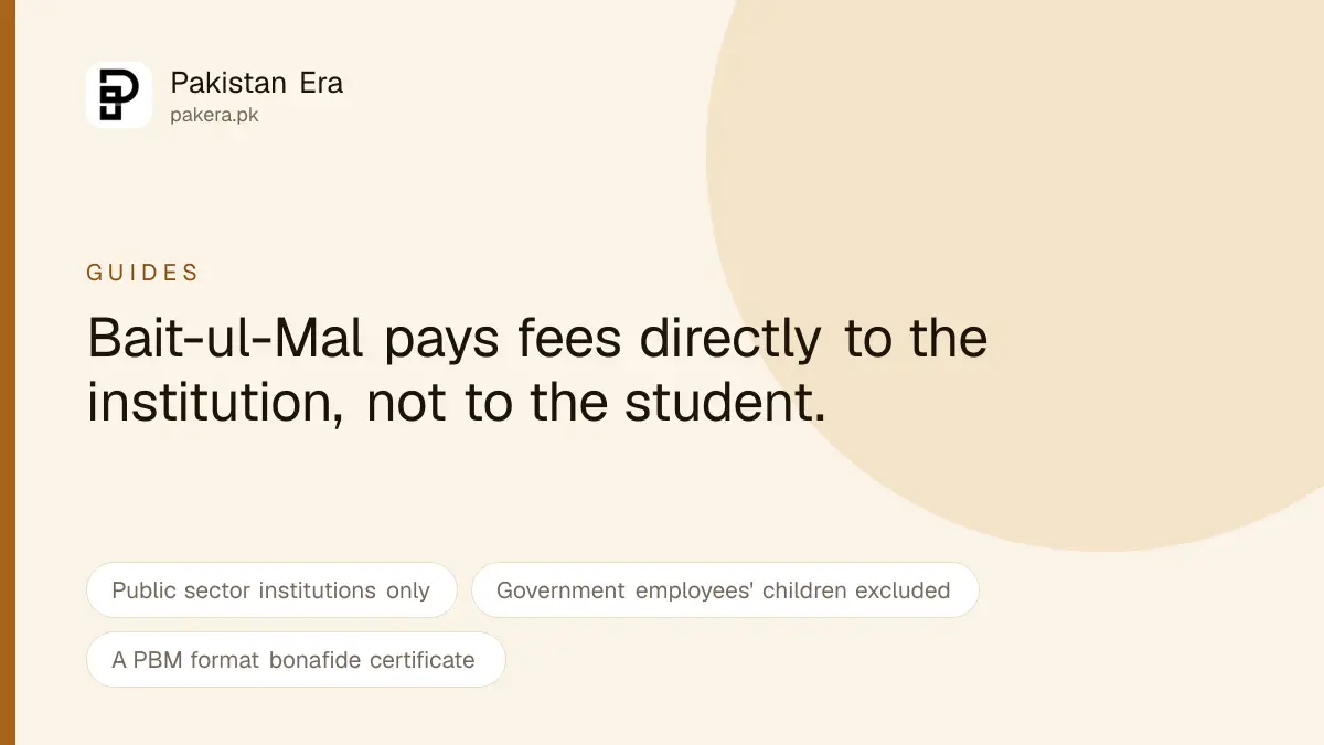 Bait-ul-Mal Education Stipends and Orphan Support