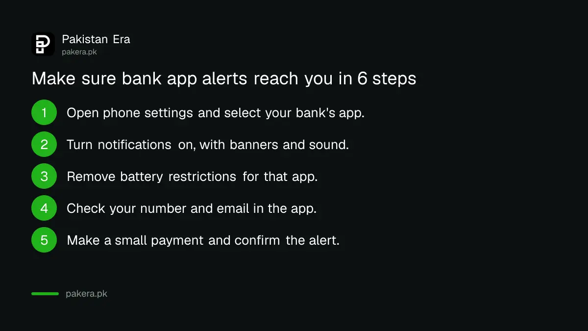 Six steps to make sure bank app push alerts reach your phone