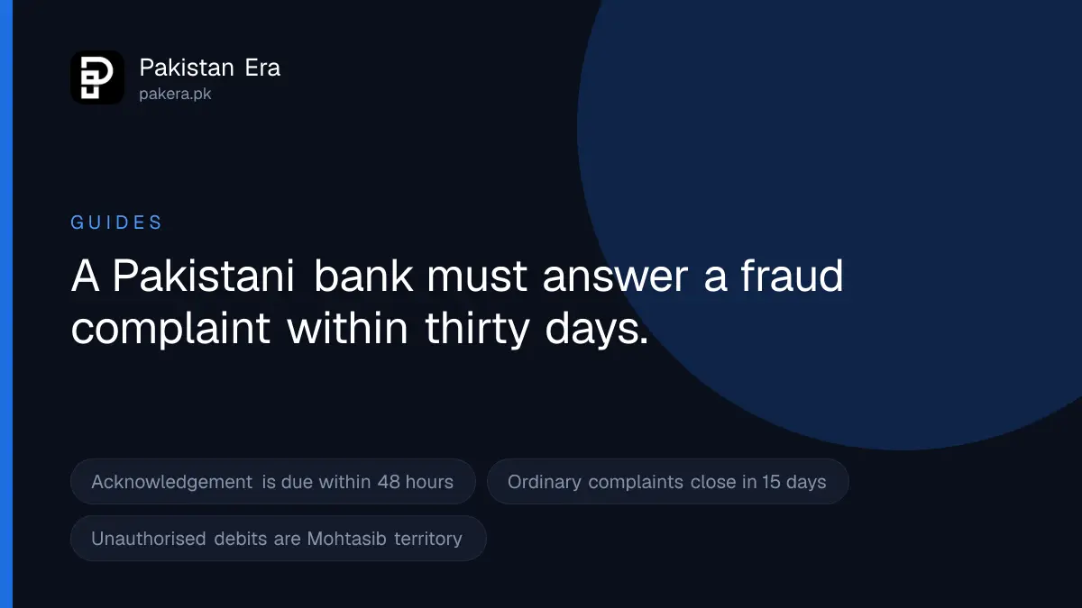 Your Bank Has 30 Days to Answer a Fraud Complaint