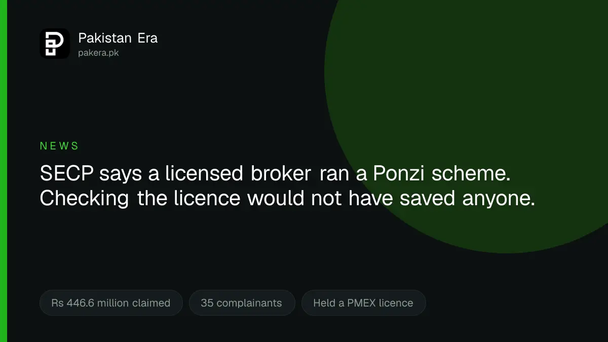 SECP refers Blink Capital Management to the FIA over an alleged Ponzi scheme