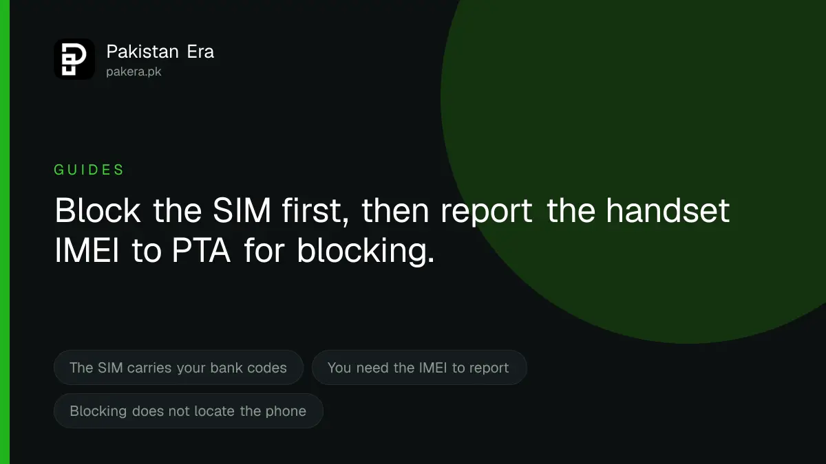 How to block a lost or stolen phone in Pakistan