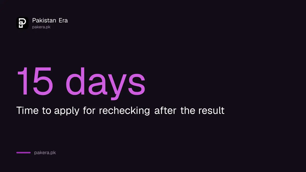 Rechecking for Punjab board results closes 15 days after the result is declared